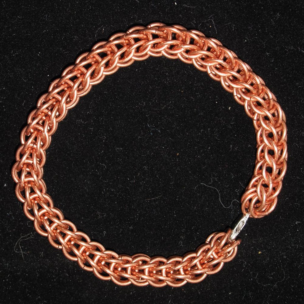 Copper Chainmail Bracelet - Persian Link